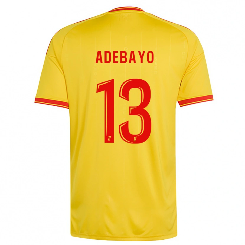 Danxen Hombre Camiseta Kamil Adebayo #13 Oro Naranja Rojo 1ª Equipación 2026/27 La Camisa