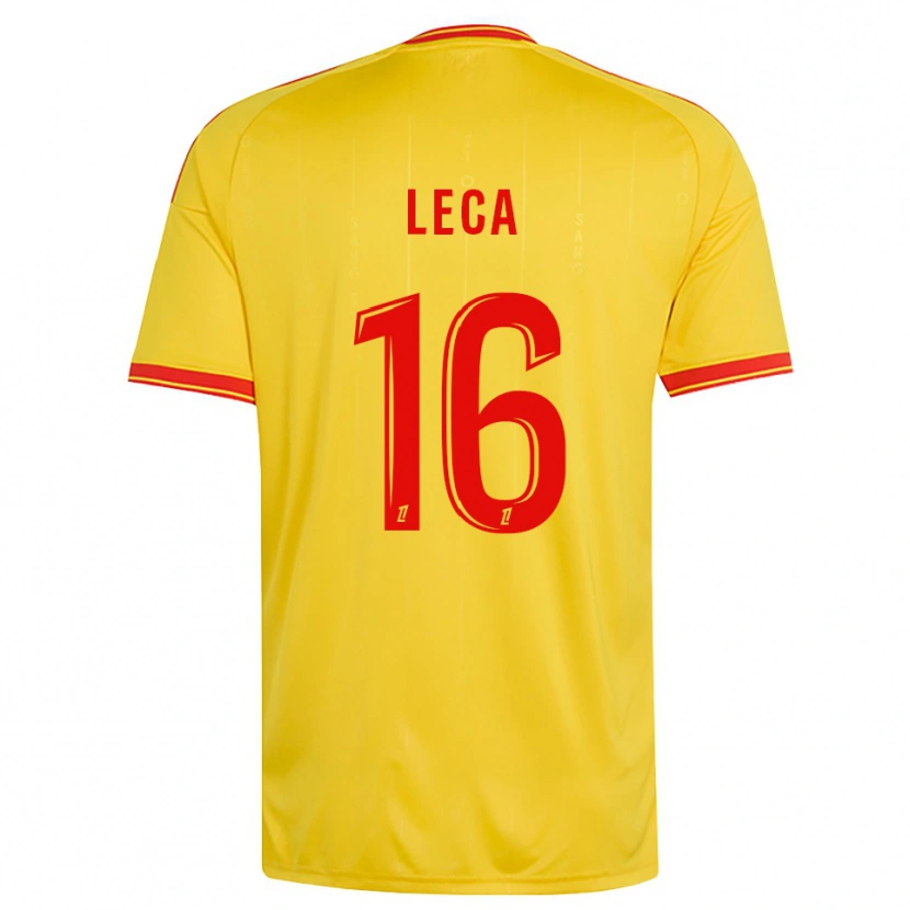 Danxen Hombre Camiseta Jean-Louis Leca #16 Oro Naranja Rojo 1ª Equipación 2026/27 La Camisa