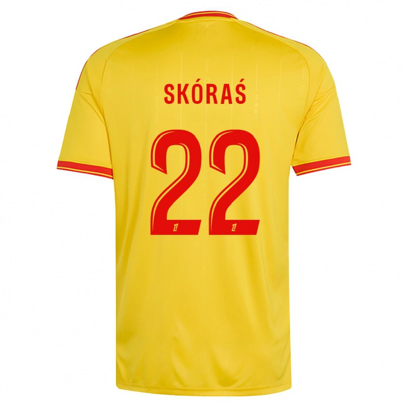 Danxen Hombre Camiseta Michal Skoras #22 Oro Naranja Rojo 1ª Equipación 2026/27 La Camisa