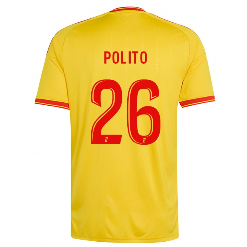 Danxen Hombre Camiseta Carla Polito #26 Oro Naranja Rojo 1ª Equipación 2026/27 La Camisa