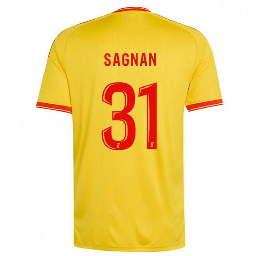 Danxen Hombre Camiseta Souleymane Sagnan #31 Oro Naranja Rojo 1ª Equipación 2026/27 La Camisa