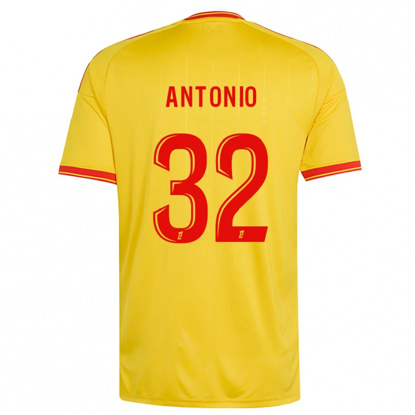 Danxen Hombre Camiseta Kyllian Antonio #32 Oro Naranja Rojo 1ª Equipación 2026/27 La Camisa