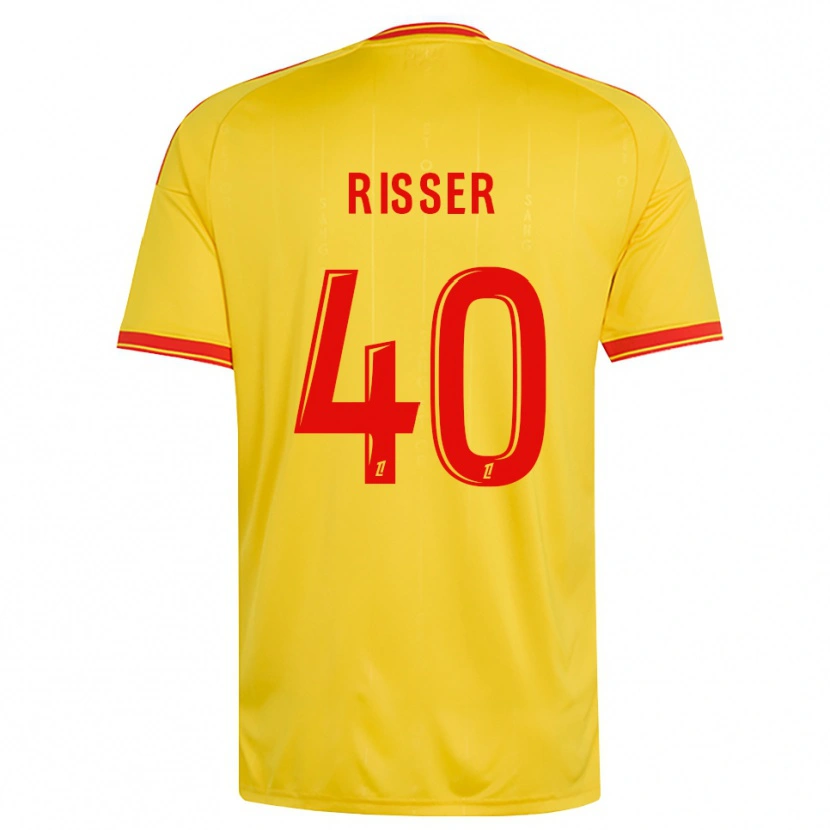 Danxen Hombre Camiseta Robin Risser #40 Oro Naranja Rojo 1ª Equipación 2026/27 La Camisa