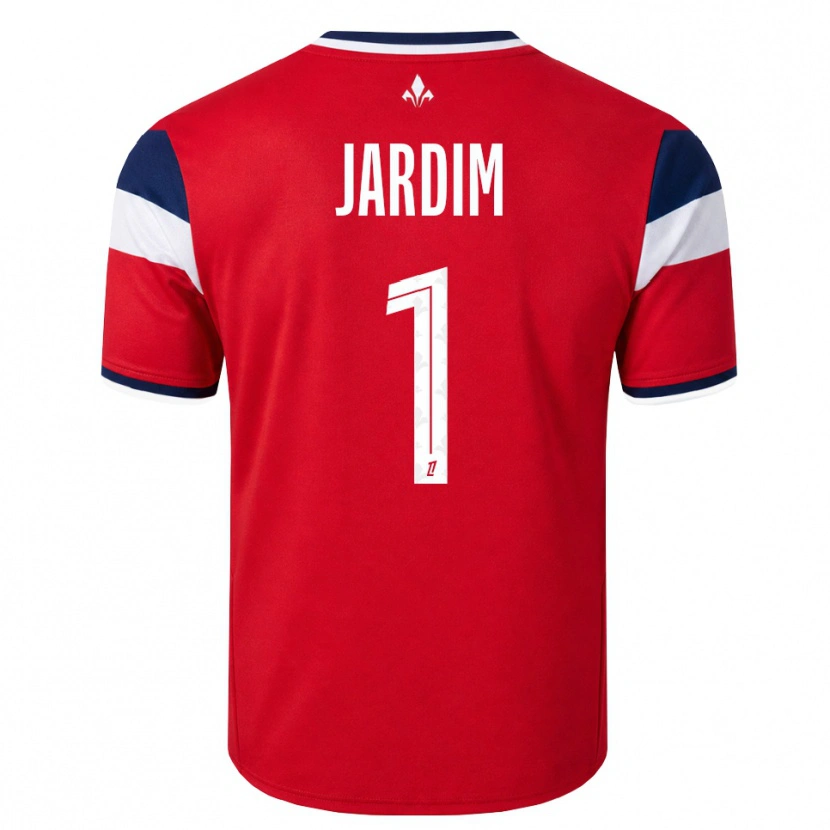 Danxen Hombre Camiseta Leo Jardim #1 Rojo Blanco Azul Real 1ª Equipación 2026/27 La Camisa