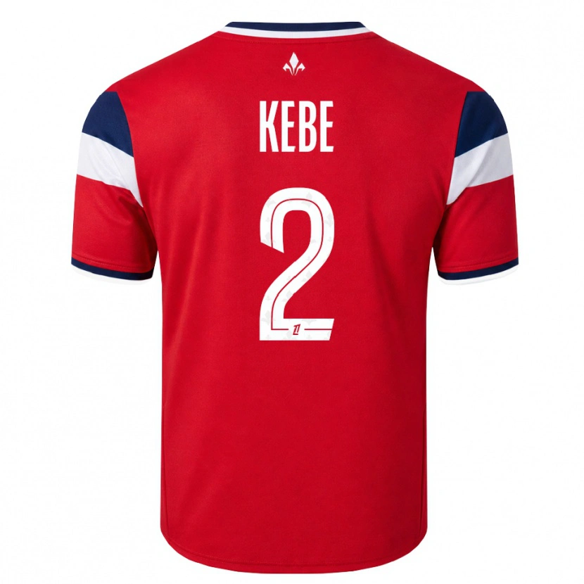 Danxen Hombre Camiseta Hamadi Kebe #2 Rojo Blanco Azul Real 1ª Equipación 2026/27 La Camisa