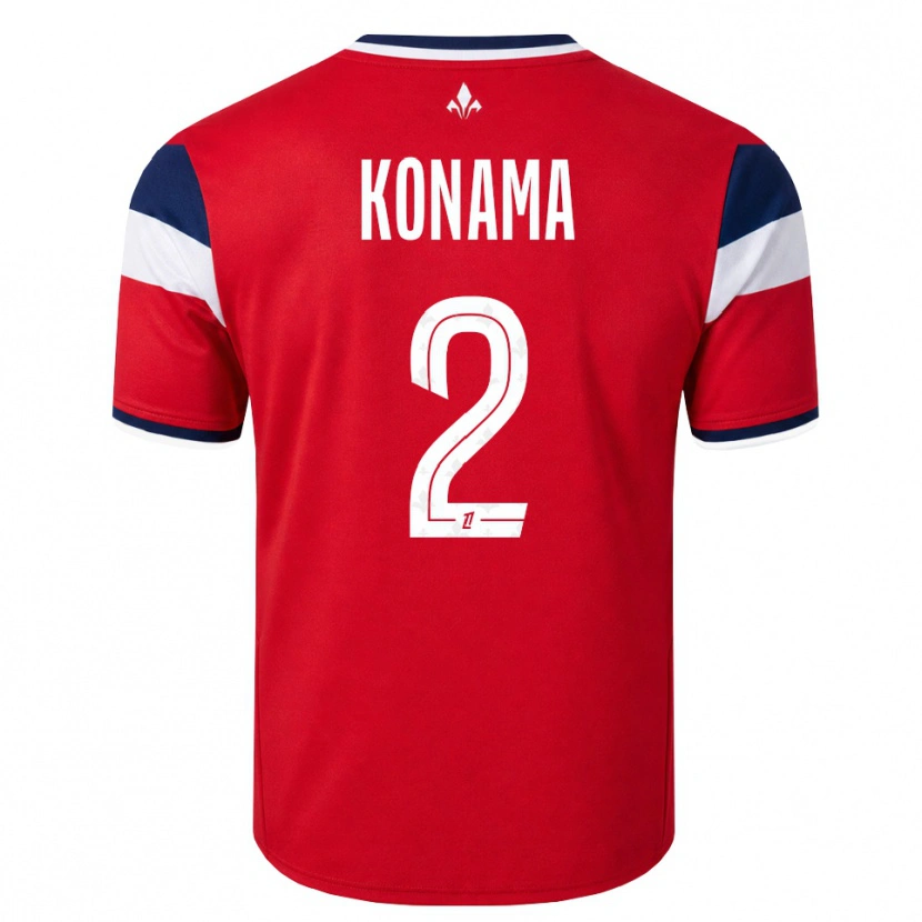 Danxen Hombre Camiseta Owen Konama #2 Rojo Blanco Azul Real 1ª Equipación 2026/27 La Camisa