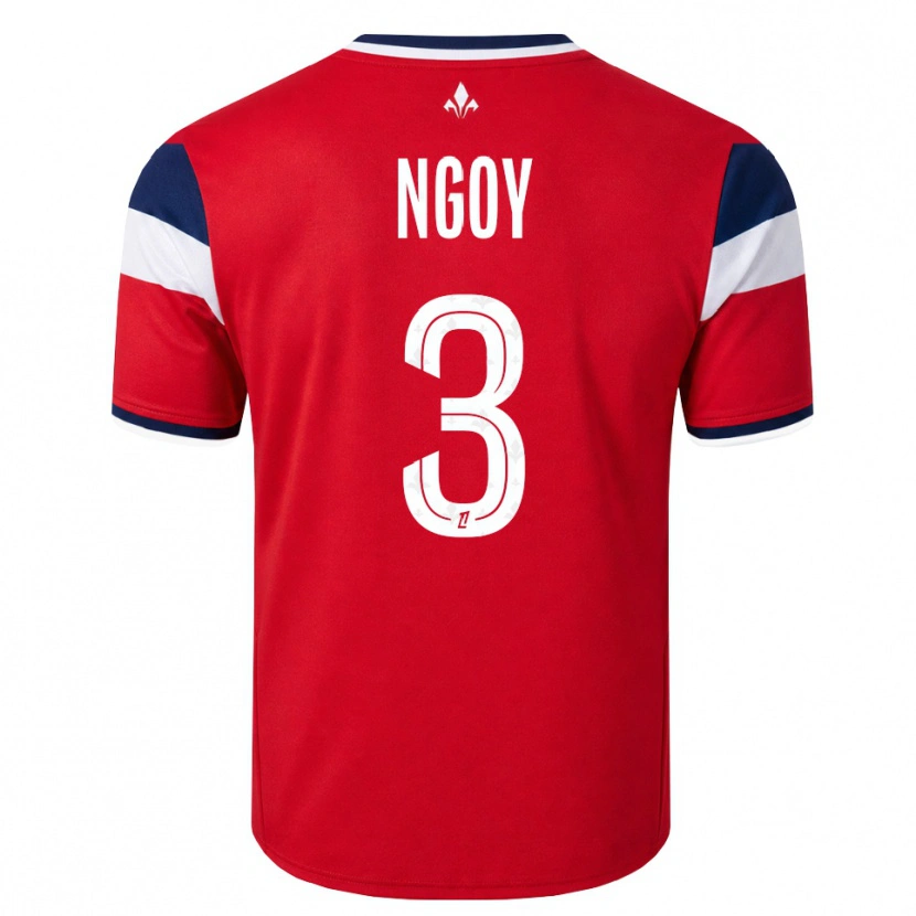 Danxen Hombre Camiseta Nathan Ngoy #3 Rojo Blanco Azul Real 1ª Equipación 2026/27 La Camisa