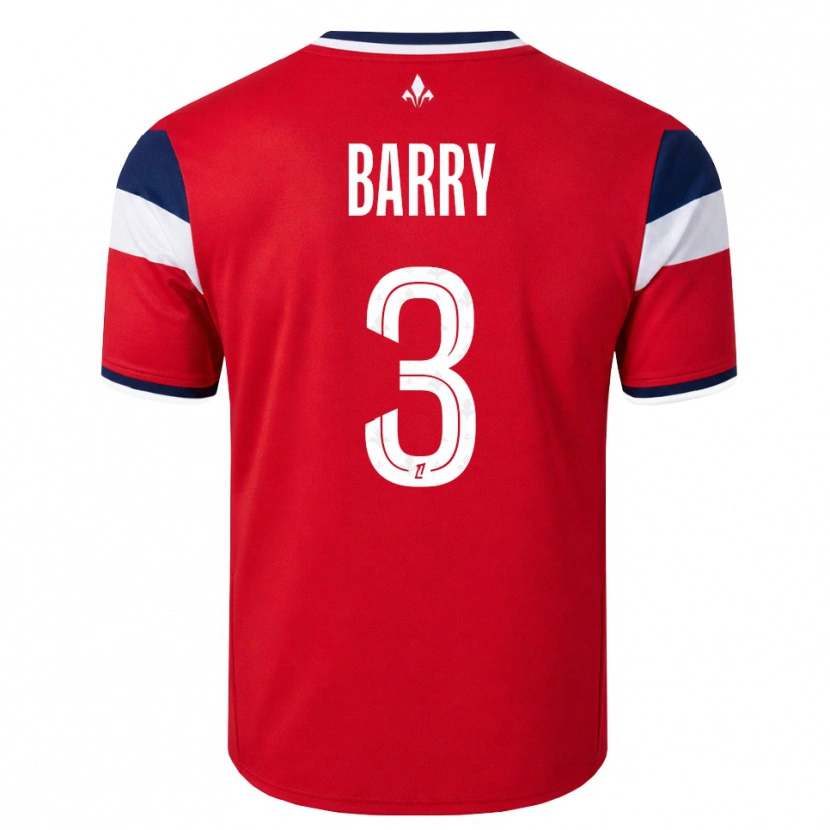 Danxen Hombre Camiseta Léo Barry #3 Rojo Blanco Azul Real 1ª Equipación 2026/27 La Camisa