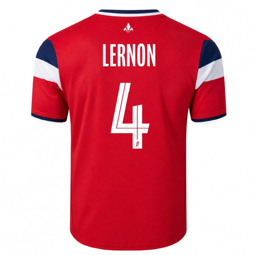 Danxen Hombre Camiseta Jessica Lernon #4 Rojo Blanco Azul Real 1ª Equipación 2026/27 La Camisa