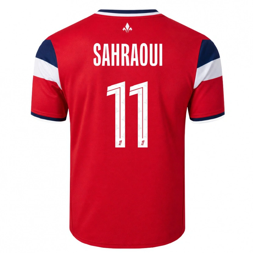 Danxen Hombre Camiseta Osame Sahraoui #11 Rojo Blanco Azul Real 1ª Equipación 2026/27 La Camisa