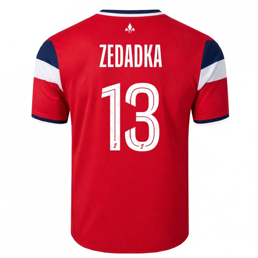 Danxen Hombre Camiseta Akim Zedadka #13 Rojo Blanco Azul Real 1ª Equipación 2026/27 La Camisa