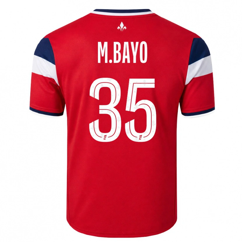 Danxen Hombre Camiseta Mohamed Bayo #35 Rojo Blanco Azul Real 1ª Equipación 2026/27 La Camisa