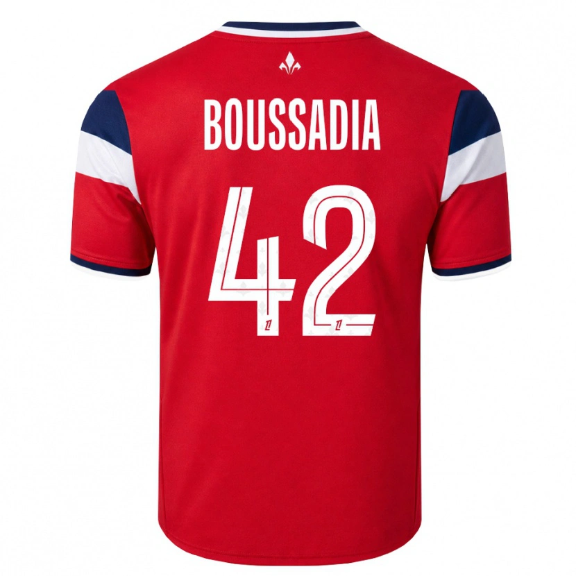 Danxen Hombre Camiseta Saad Boussadia #42 Rojo Blanco Azul Real 1ª Equipación 2026/27 La Camisa
