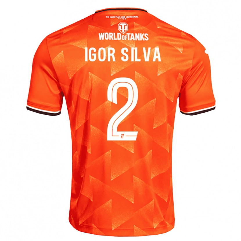 Danxen Hombre Camiseta Igor Silva #2 Naranja Blanco Negro 1ª Equipación 2026/27 La Camisa