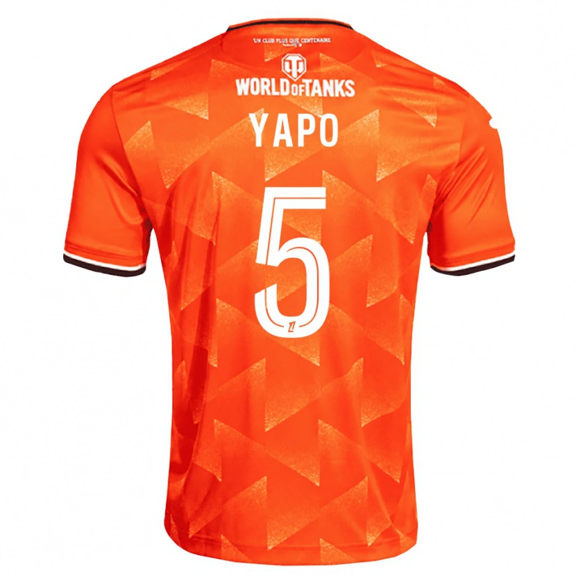 Danxen Hombre Camiseta Ezekiel Yapo #5 Naranja Blanco Negro 1ª Equipación 2026/27 La Camisa