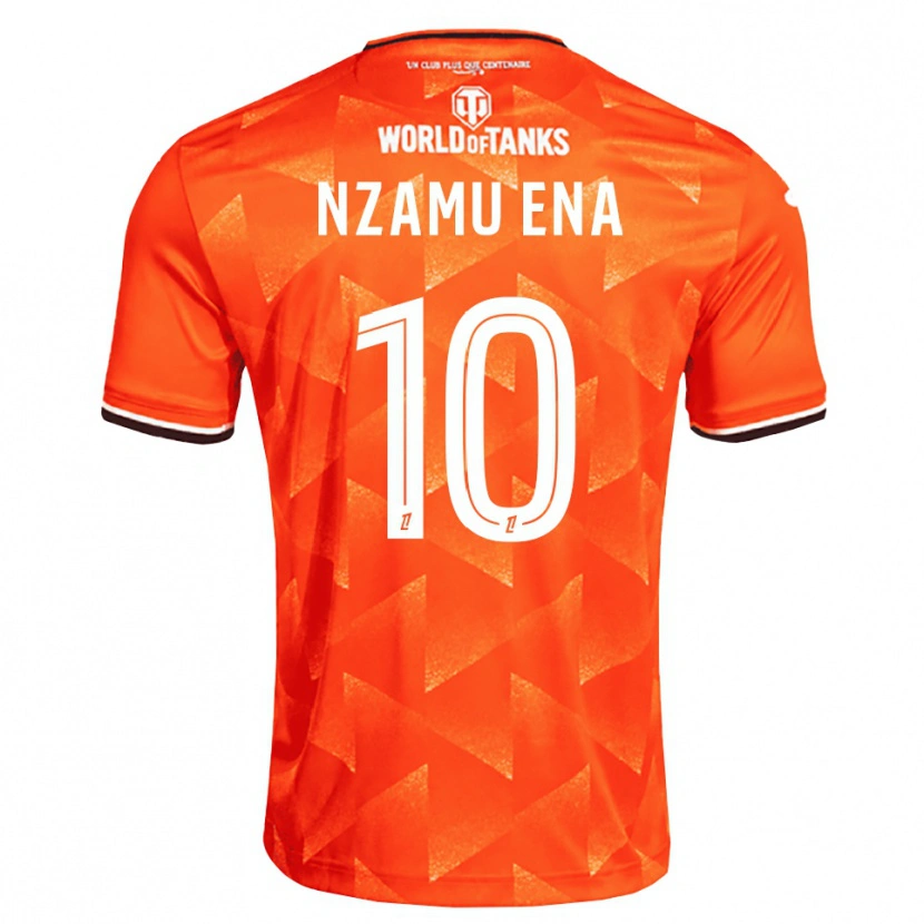 Danxen Hombre Camiseta Arcial Nzamu Ena #10 Naranja Blanco Negro 1ª Equipación 2026/27 La Camisa