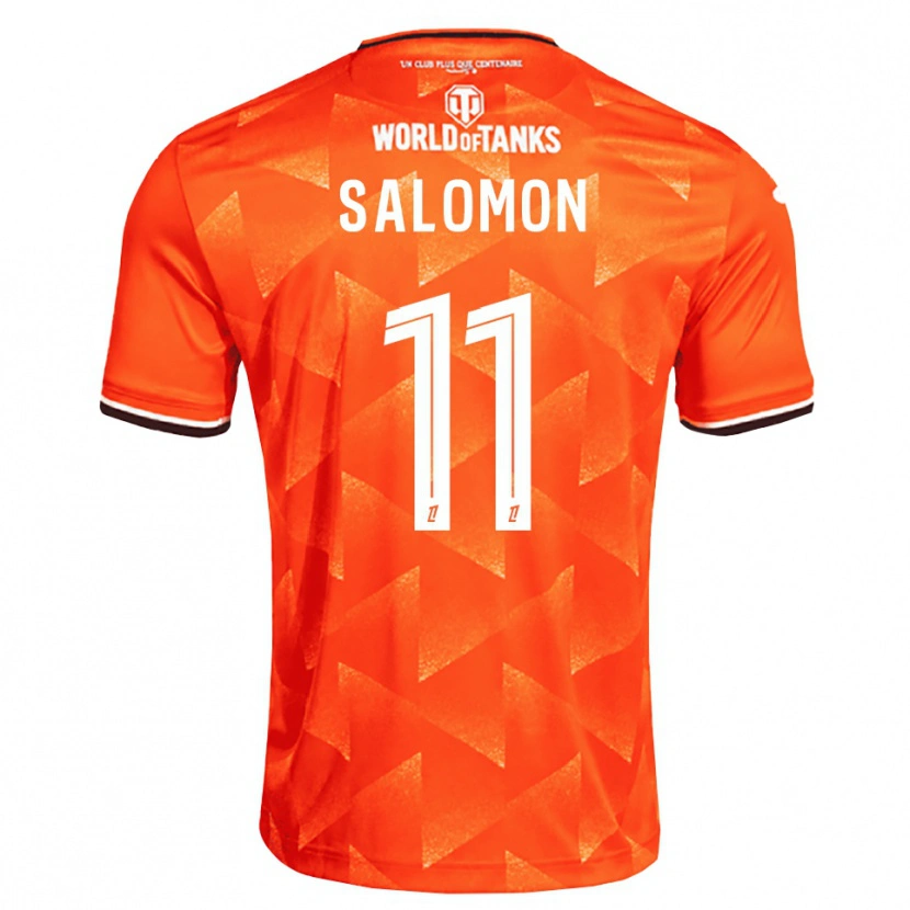Danxen Hombre Camiseta Enzo Salomon #11 Naranja Blanco Negro 1ª Equipación 2026/27 La Camisa
