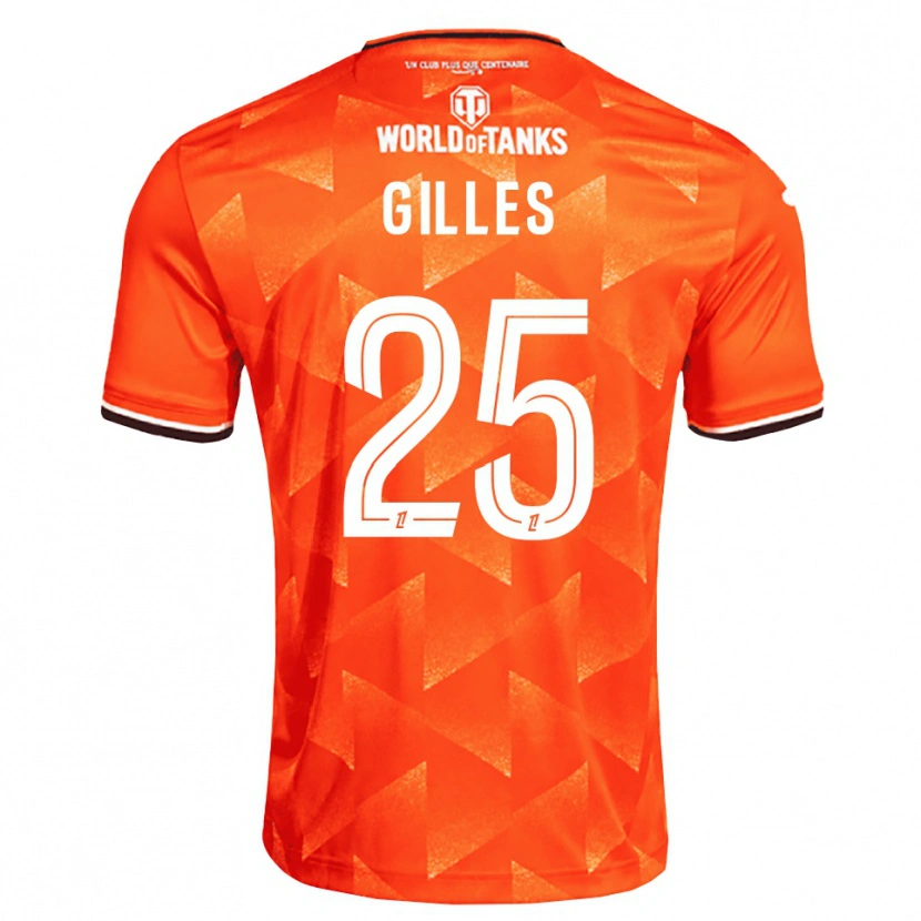 Danxen Hombre Camiseta Elodie Gilles #25 Naranja Blanco Negro 1ª Equipación 2026/27 La Camisa