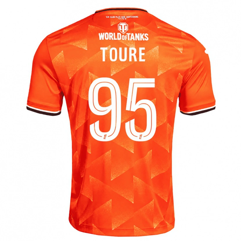 Danxen Hombre Camiseta Isaak Touré #95 Naranja Blanco Negro 1ª Equipación 2026/27 La Camisa