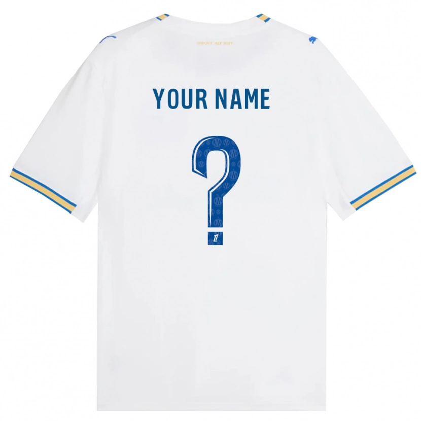 Danxen Hombre Camiseta Su Nombre #0 Azul Lanzador Blanco 1ª Equipación 2026/27 La Camisa