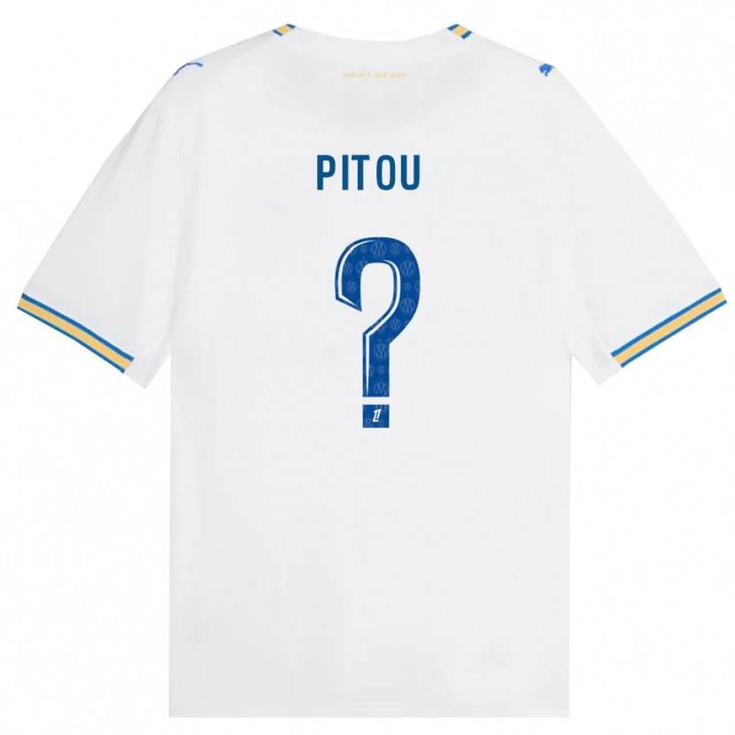 Danxen Hombre Camiseta Jonathan Pitou #0 Azul Lanzador Blanco 1ª Equipación 2026/27 La Camisa