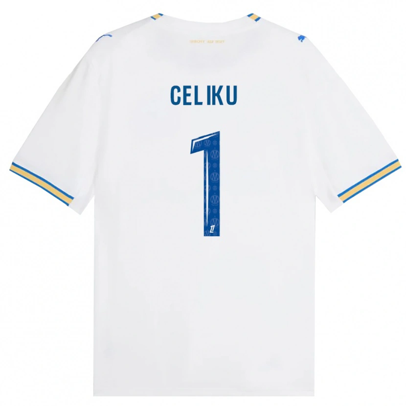 Danxen Hombre Camiseta Bleron Celiku #1 Azul Lanzador Blanco 1ª Equipación 2026/27 La Camisa