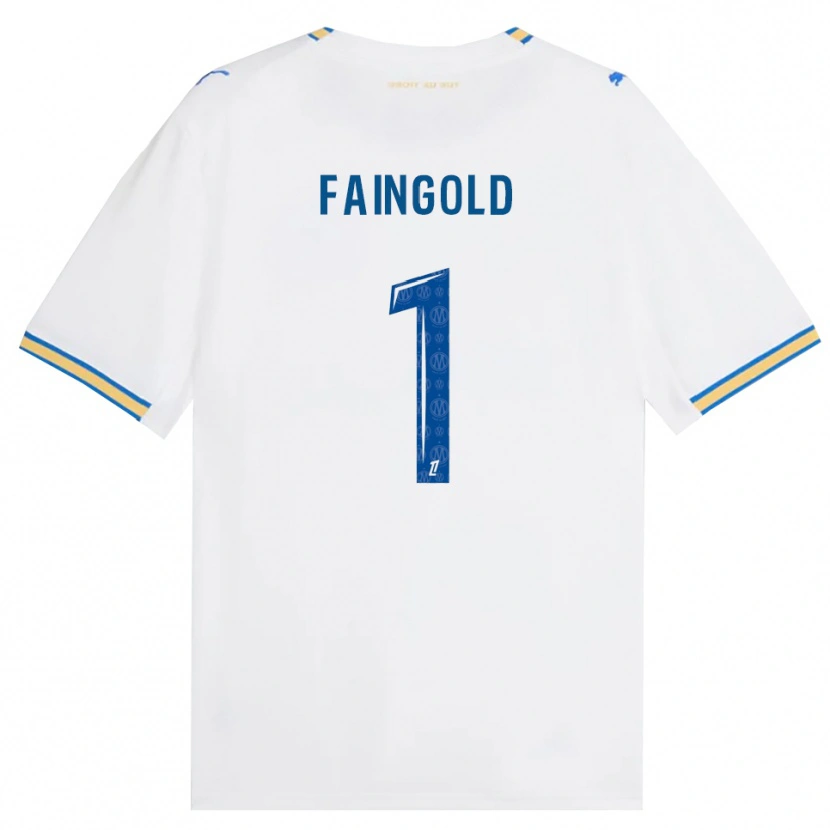 Danxen Hombre Camiseta Abbie Faingold #1 Azul Lanzador Blanco 1ª Equipación 2026/27 La Camisa