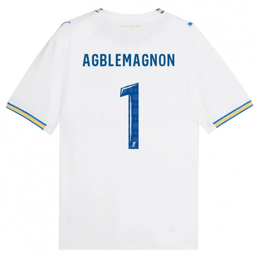 Danxen Hombre Camiseta Jordan Agblemagnon #1 Azul Lanzador Blanco 1ª Equipación 2026/27 La Camisa