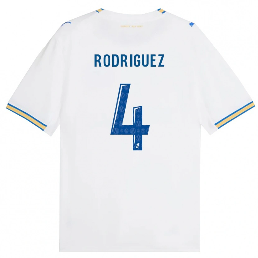 Danxen Hombre Camiseta Ruben Rodriguez #4 Azul Lanzador Blanco 1ª Equipación 2026/27 La Camisa