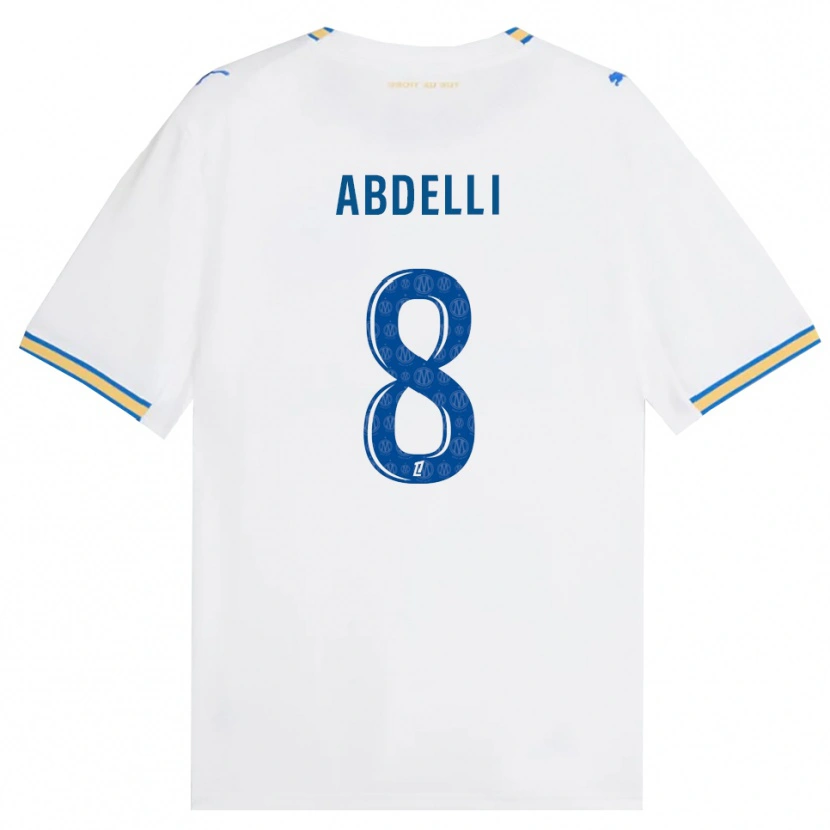 Danxen Hombre Camiseta Himad Abdelli #8 Azul Lanzador Blanco 1ª Equipación 2026/27 La Camisa