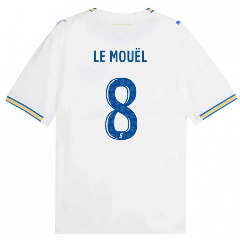 Danxen Hombre Camiseta Margaux Le Mouël #8 Azul Lanzador Blanco 1ª Equipación 2026/27 La Camisa