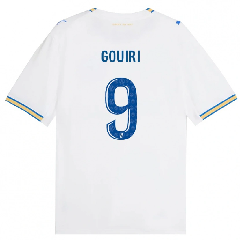 Danxen Hombre Camiseta Amine Gouiri #9 Azul Lanzador Blanco 1ª Equipación 2026/27 La Camisa