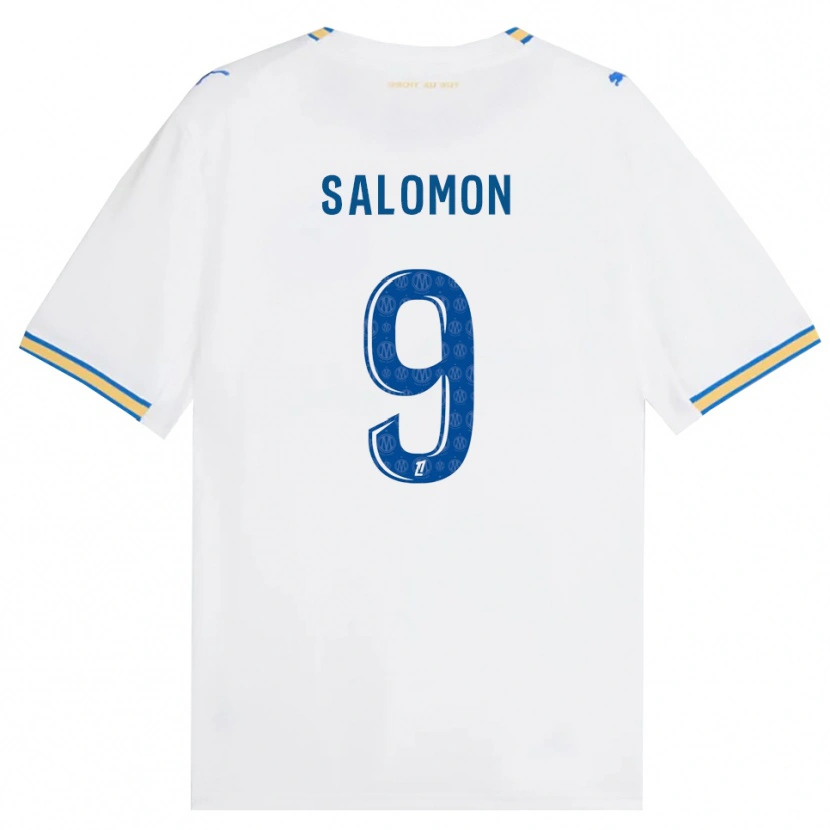 Danxen Hombre Camiseta Maeva Salomon #9 Azul Lanzador Blanco 1ª Equipación 2026/27 La Camisa