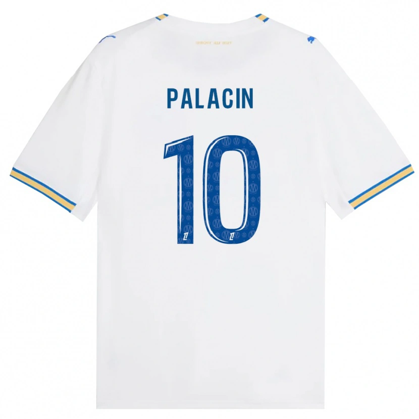 Danxen Hombre Camiseta Sara Palacin #10 Azul Lanzador Blanco 1ª Equipación 2026/27 La Camisa