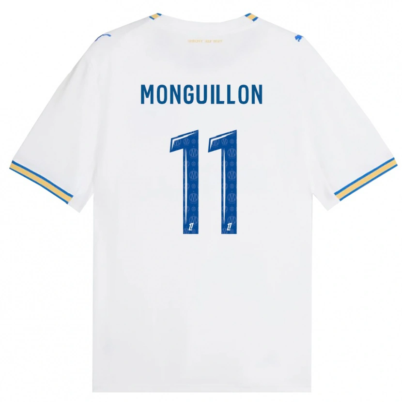 Danxen Hombre Camiseta Coralie Monguillon #11 Azul Lanzador Blanco 1ª Equipación 2026/27 La Camisa