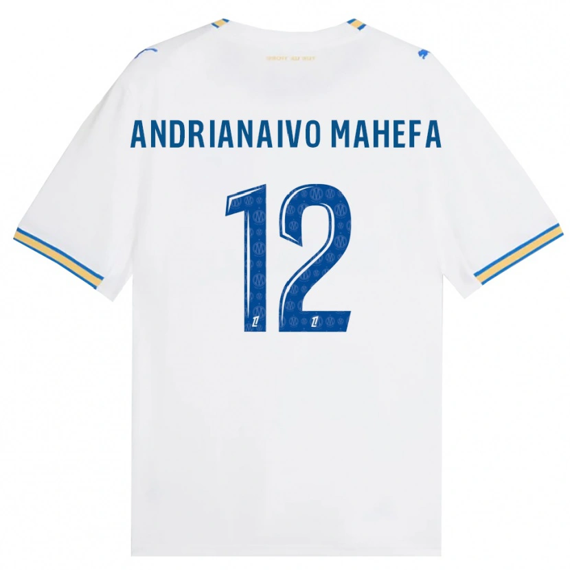 Danxen Hombre Camiseta Mathis Andrianaivo Mahefa #12 Azul Lanzador Blanco 1ª Equipación 2026/27 La Camisa