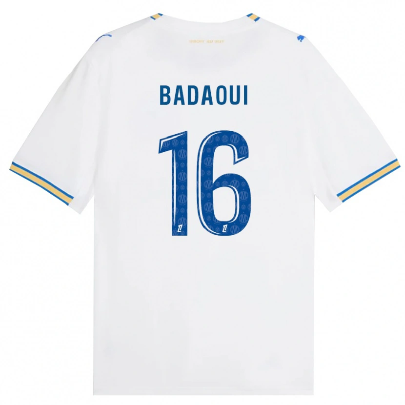 Danxen Hombre Camiseta Yassine Badaoui #16 Azul Lanzador Blanco 1ª Equipación 2026/27 La Camisa