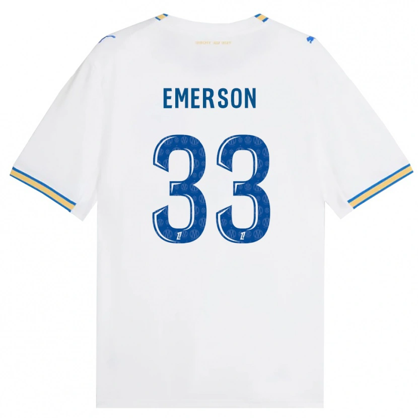 Danxen Hombre Camiseta Emerson Palmieri Dos Santos #33 Azul Lanzador Blanco 1ª Equipación 2026/27 La Camisa