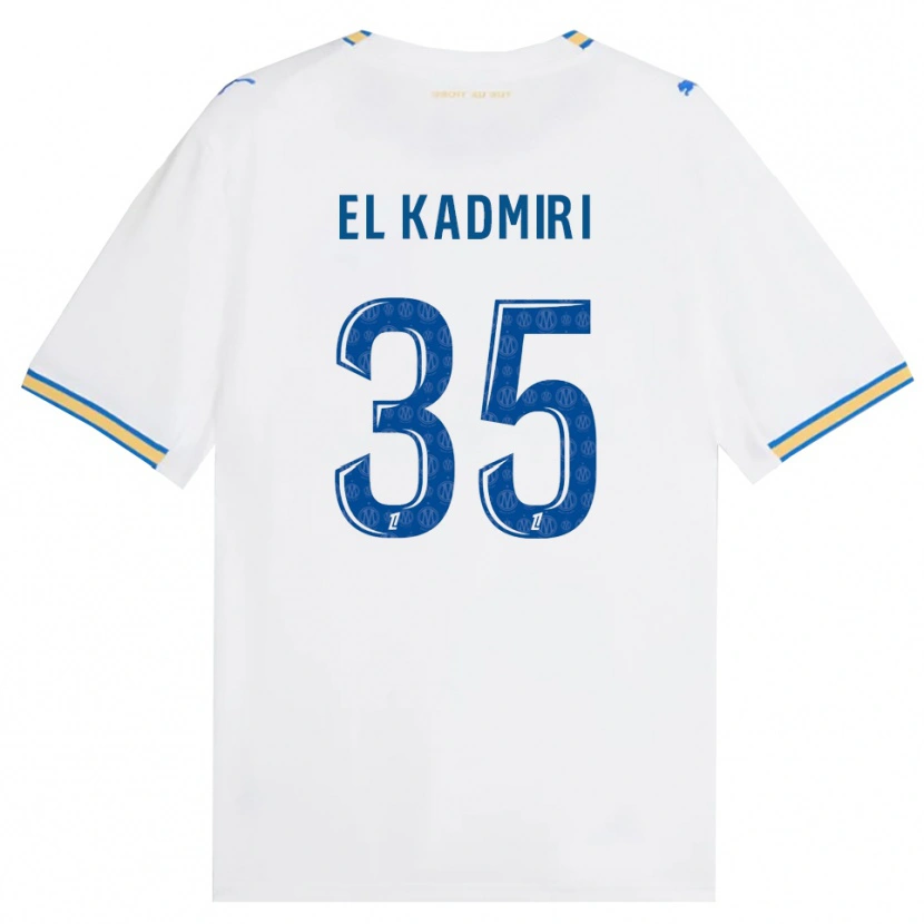 Danxen Hombre Camiseta Ugo Kadmiri #35 Azul Lanzador Blanco 1ª Equipación 2026/27 La Camisa