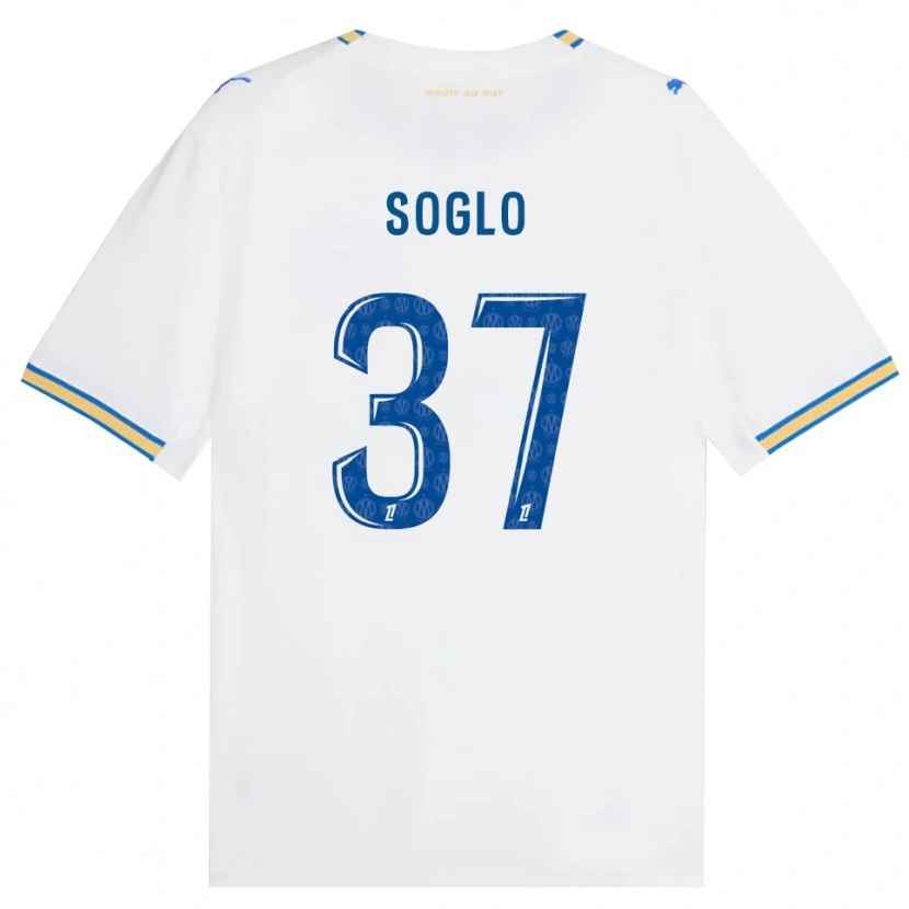 Danxen Hombre Camiseta Emran Soglo #37 Azul Lanzador Blanco 1ª Equipación 2026/27 La Camisa