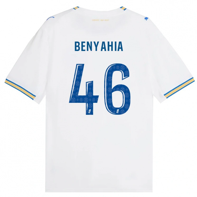 Danxen Hombre Camiseta Aylan Benyahia-Tani #46 Azul Lanzador Blanco 1ª Equipación 2026/27 La Camisa