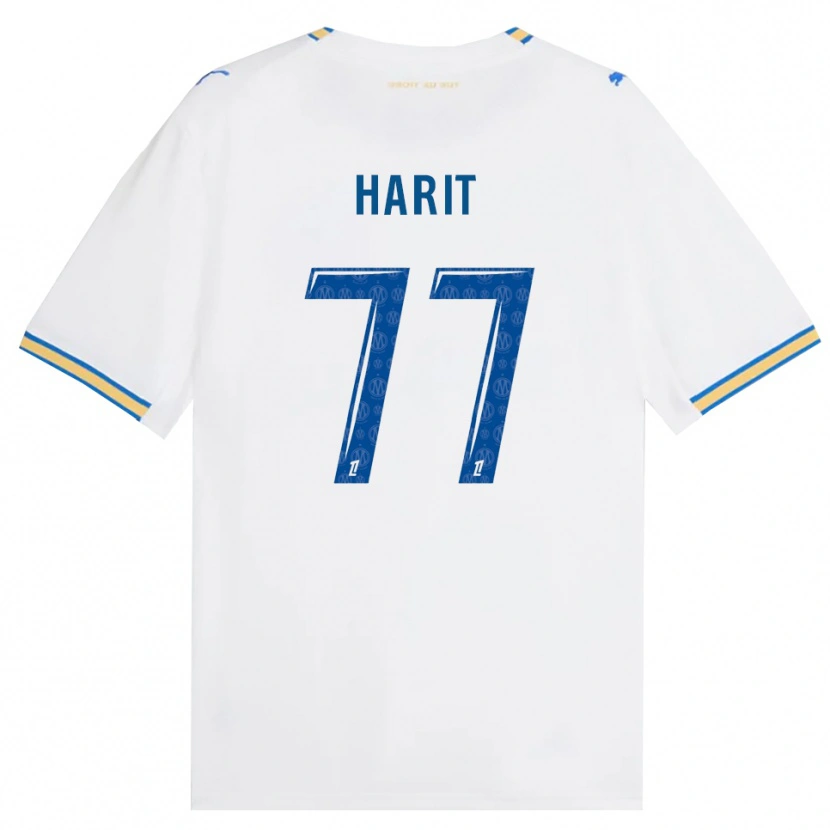 Danxen Hombre Camiseta Amine Harit #77 Azul Lanzador Blanco 1ª Equipación 2026/27 La Camisa