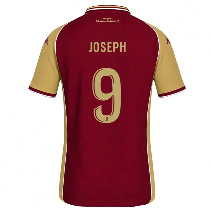 Danxen Hombre Camiseta Amélie Joseph #9 Dorado Rojo Oscuro 1ª Equipación 2026/27 La Camisa