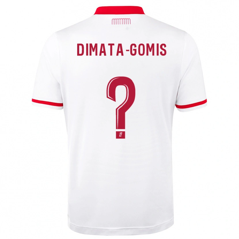 Danxen Hombre Camiseta Kamron Dimata-Gomis #0 Rojo Blanco 1ª Equipación 2026/27 La Camisa