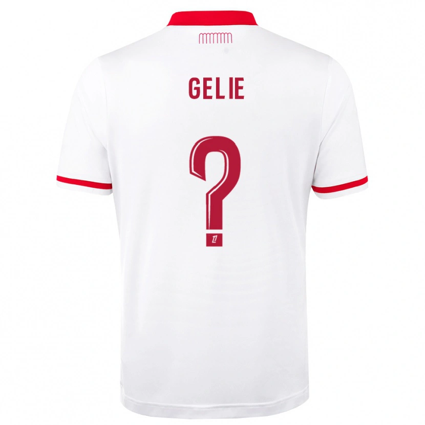 Danxen Hombre Camiseta Melvyn Gelie #0 Rojo Blanco 1ª Equipación 2026/27 La Camisa