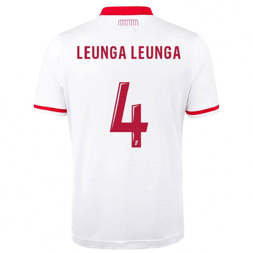 Danxen Hombre Camiseta Daryl Leunga Leunga #4 Rojo Blanco 1ª Equipación 2026/27 La Camisa