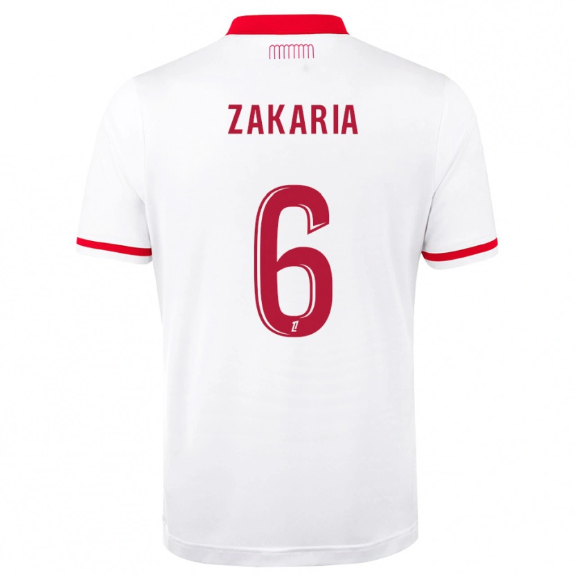Danxen Hombre Camiseta Denis Zakaria #6 Rojo Blanco 1ª Equipación 2026/27 La Camisa