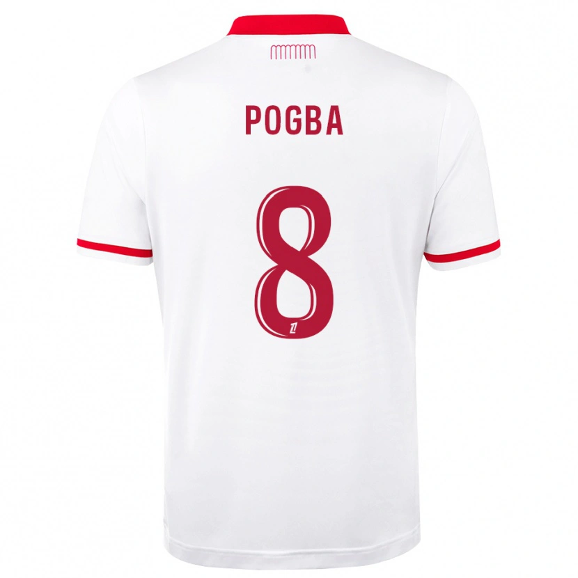 Danxen Hombre Camiseta Paul Pogba #8 Rojo Blanco 1ª Equipación 2026/27 La Camisa
