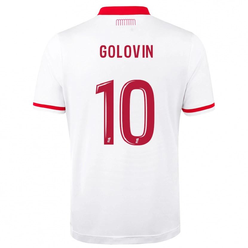 Danxen Hombre Camiseta Aleksandr Golovin #10 Rojo Blanco 1ª Equipación 2026/27 La Camisa