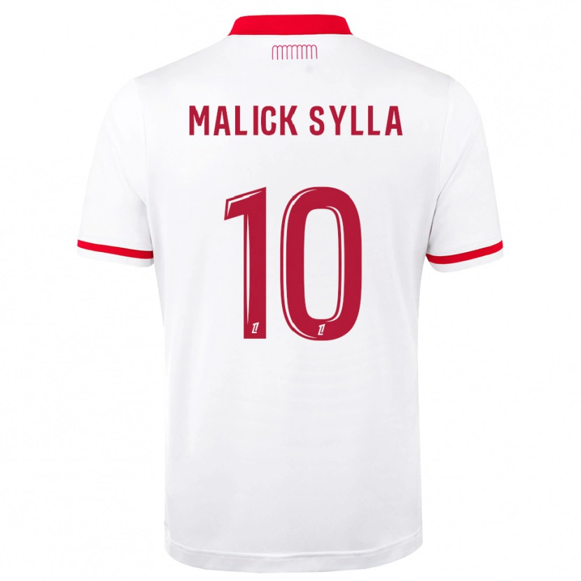 Danxen Hombre Camiseta Malick Sylla #10 Rojo Blanco 1ª Equipación 2026/27 La Camisa